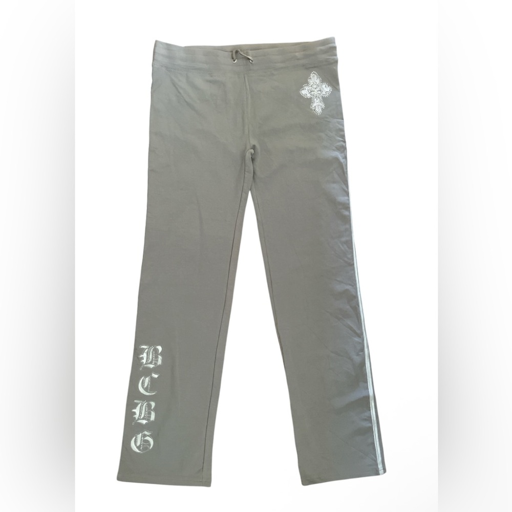 BCBGMaxAzria Vintage Y2K Grey Logo Lounge Pants